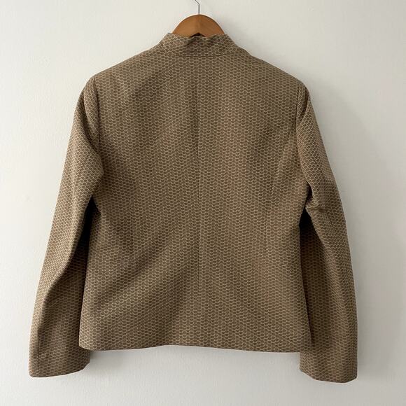 NWT Zanella Textured Full Zip Women's Jacket Blazer Size 8 Made in Italy - Picture 2 of 16